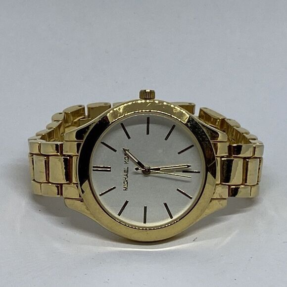 Michael Kors MK8853 Women's Stainless Steel Analog White Dial Quartz Watch WO729 - Picture 7 of 12